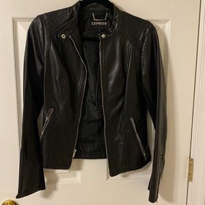 Express Black Leather Jacket